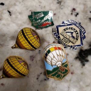 Hot air balloon pins